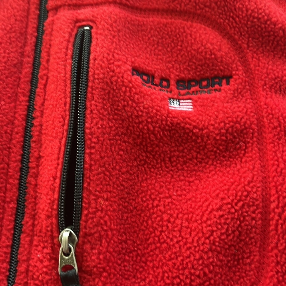 POLO SPORT RALPH LAUREN Reversible Red Fleece Vest - Picture 10 of 12